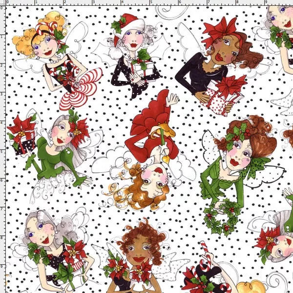 Loralie Designs - Fairy Toss white / black