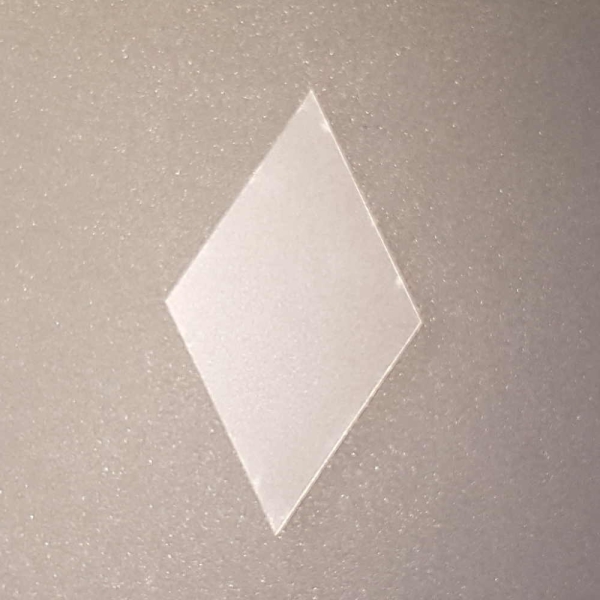 Kunststoff - Pieces Diamond, Raute 60° für 6-strahligen Stern