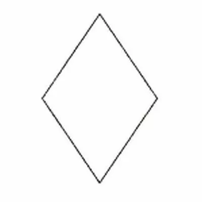 Paper Pieces Diamond, Raute 60° für 6-strahligen Stern