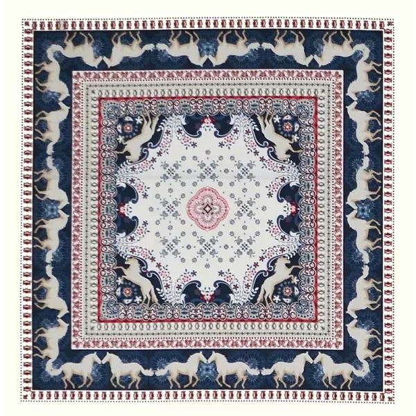 Medallion / Panel, Michael Miller "Equestrian" ecru