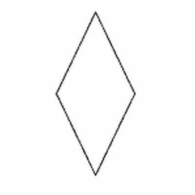 Paper Pieces Diamond, Raute 45° für 8-strahligen Stern