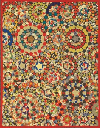 Komplettset Paper Pieces für den Quilt "La Passacaglia" aus Millefiori 1, ganzer Quilt