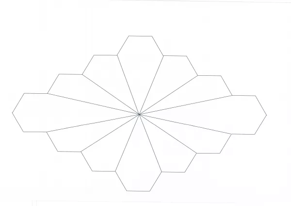 Paper-Pieces "Dodecagon", 8 Blocks