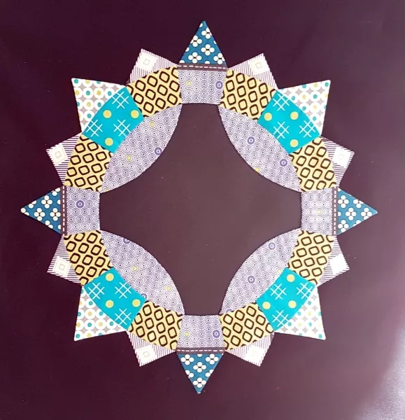 Paper Pieces zum Block Brimfield Awakening (1 Block) ohne Kern, Durchmesser ca 35 cm
