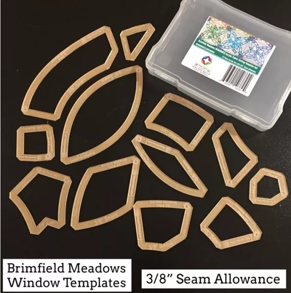 Acrylschablonenset zum Block "Brimfield Meadows" (12-teilig)