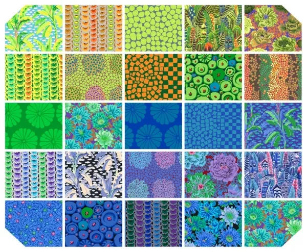 Fat Quarter Pack (25 FQ) "COOL - Free Spirit - Kaffe Fasset Collective"