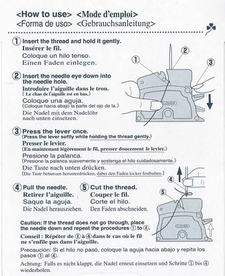 Einfädler - Clover desk needle threader