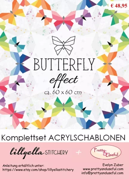 Acrylschablonenset zu "BUTTERFLY EFFECT" (19-teilig)
