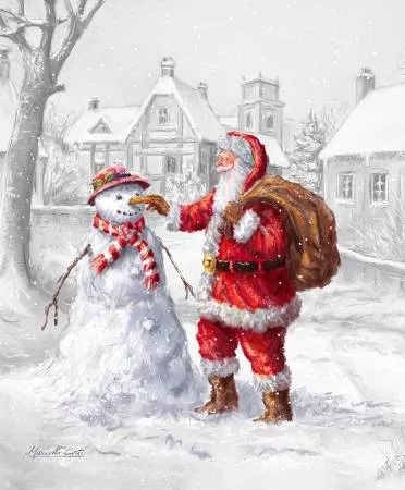 Panel "Wintertime Friends" Digitaldruck Paneel von Riley Blake - P10742R-Friend