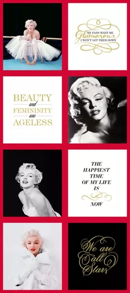 Panel Marilyn Monroe - Lipstick Digitaldruck Paneel von Kaufman