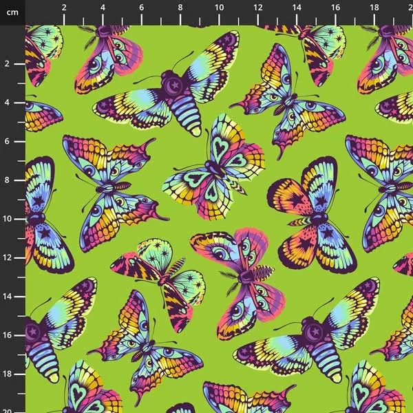 Tula Pink - "Daydreamer" Butterfly Kisses - Avocado
