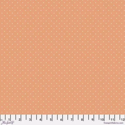 Tula Pink - True Colors - "Tiny Dots - Peachy"