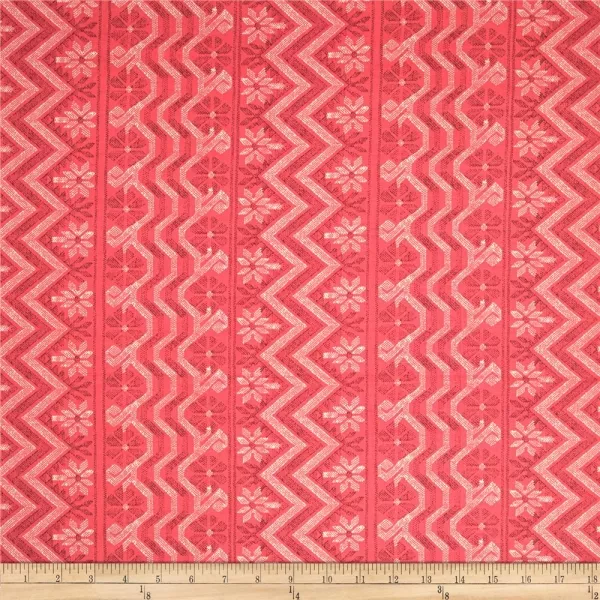 Amy Butler, Free Spirit "Bright Heart Cosmo Weave - Papaya"