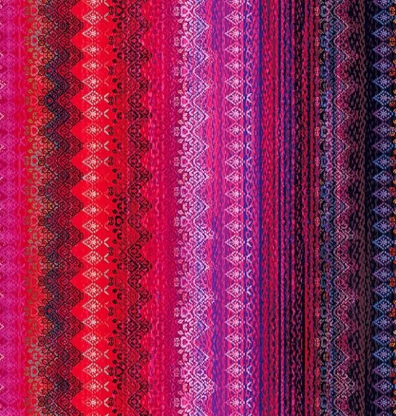 RJR - Flourish Frill Stripe MAGENTA - digital print