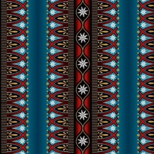 In the beginning fabrics - "A Celestial Winter Border blue" by Jason Yenter