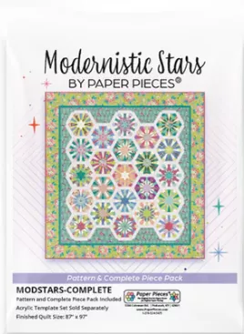 Paper Pieces zu "Modernistic Stars" - Komplettset und Anleitung