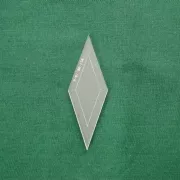 Acrylschablone Diamond, Pretty & Useful Raute 36°