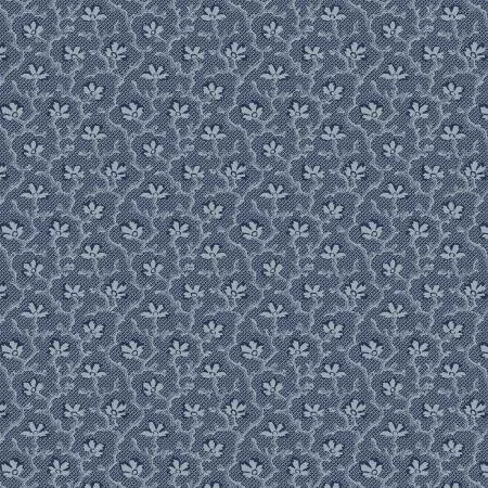 Marcus Fabrics - Blue Reproduction - Bountiful Blue by Paula Barnes - R2211-BLUE