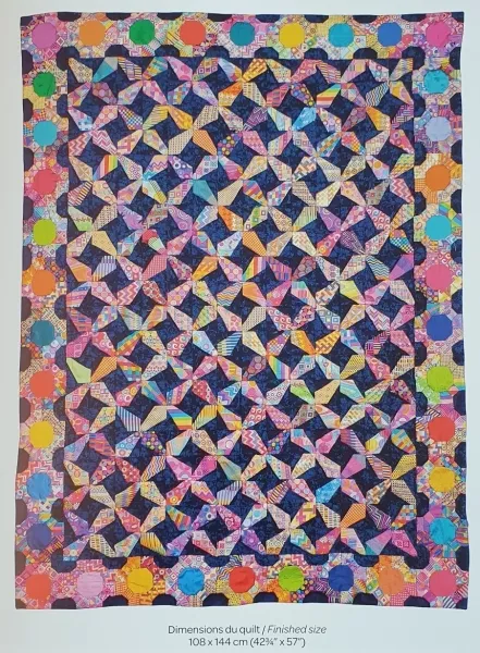 Komplettsatz Paper Pieces für den Quilt "When Neckties could talk" aus Millefiori 5, ganzer Quilt