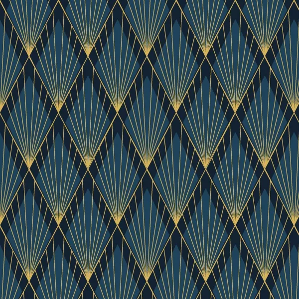 P&B Textiles - "Deco the Halls, navy" by Jennifer Ellory Collection