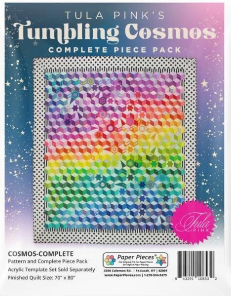 Paper Pieces zu "Tumbling Kosmos" TULA PINK - Komplettset + Anleitung