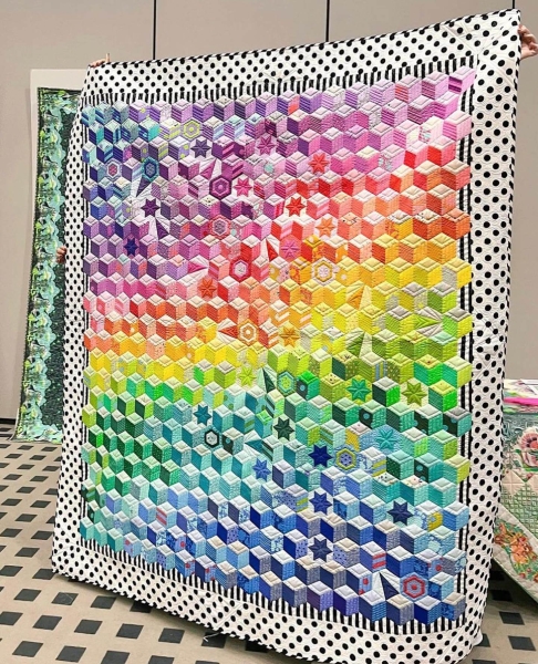 Paper Pieces zu "Tumbling Kosmos" TULA PINK - Komplettset + Anleitung