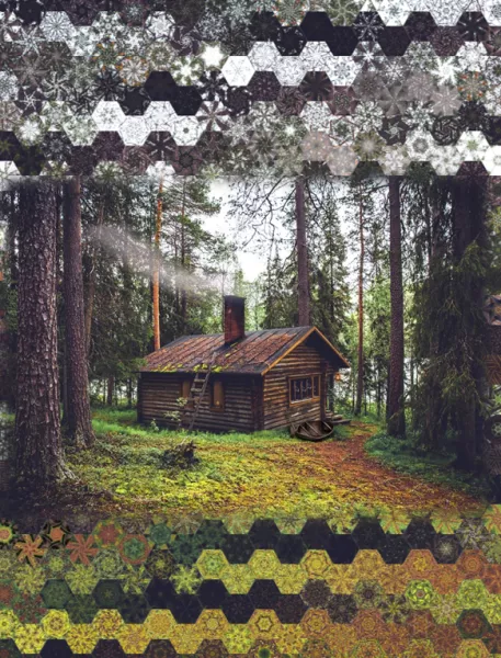 Stoffpaket: 7 Panels "Organic Off the Grid" von Hoffman Fabrics