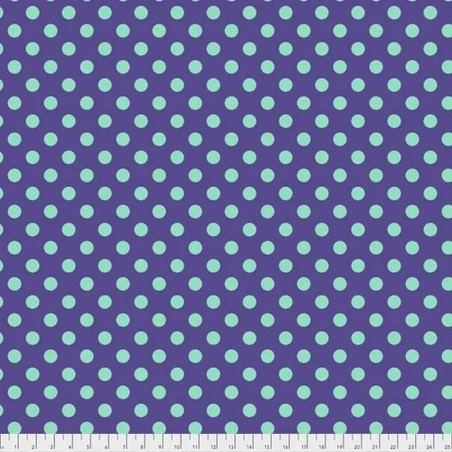 Tula Pink - True Colors - "Pom Pom Dots - Iris"