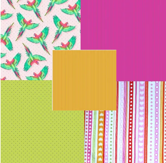 Fat Quarter Package (5 FQ) "Tutti Frutti"