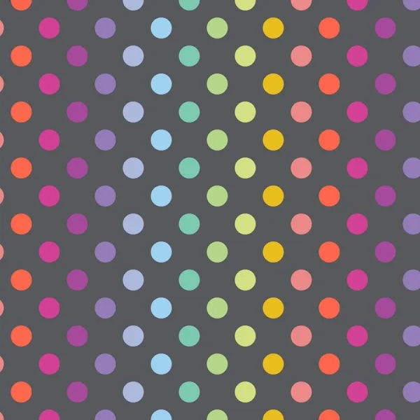 Tula Pink - Graywork - "Disco Poms" Carbon
