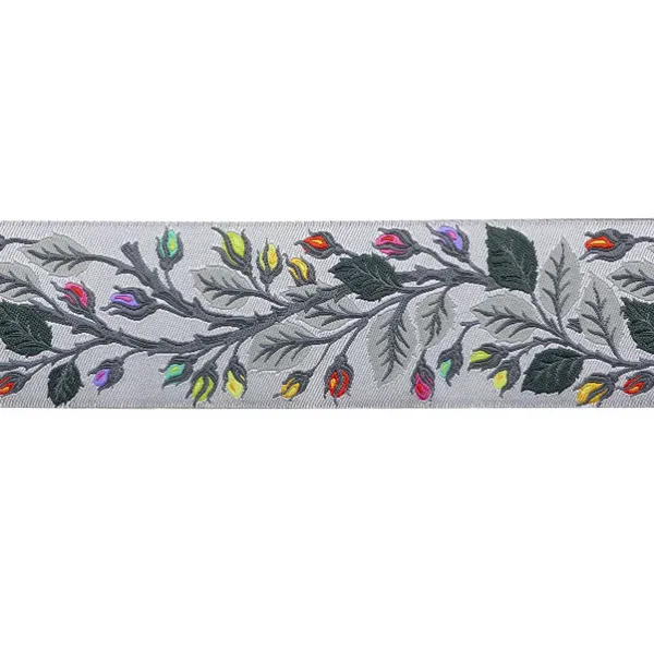 25 cm TULA PINK Graywork Webband / Ribbon, Beautymark in Fog 1,5 inch