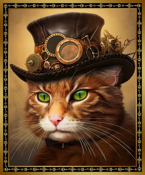 Paneel "Steampunk Kitty"