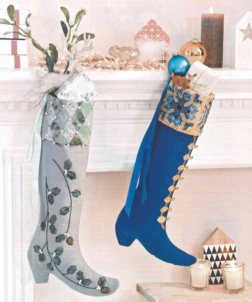 Weihnachtsstiefel - Anleitung und Schnitt