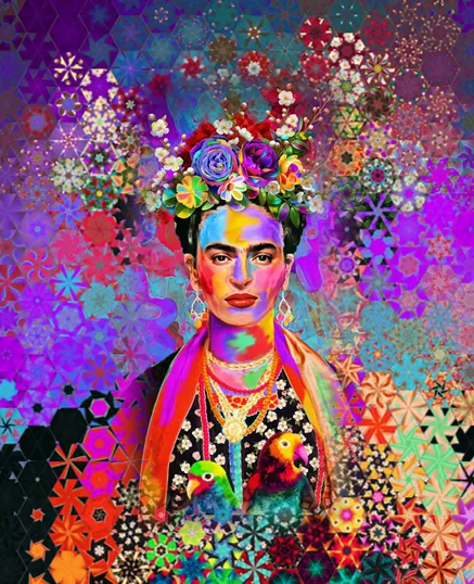 Stoffpaket: 7 Panels "Stroke of Genius - Frida" von Timeless Treasures