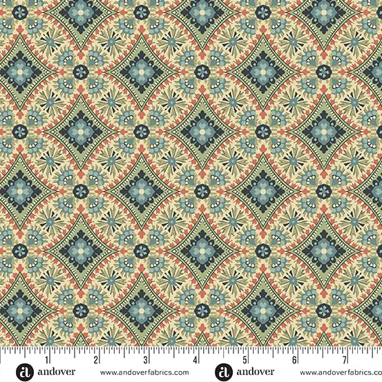 ANDOVER Edita Sytar für Farmer's Daughter, Laudry Basket Quilts, A-10091-B