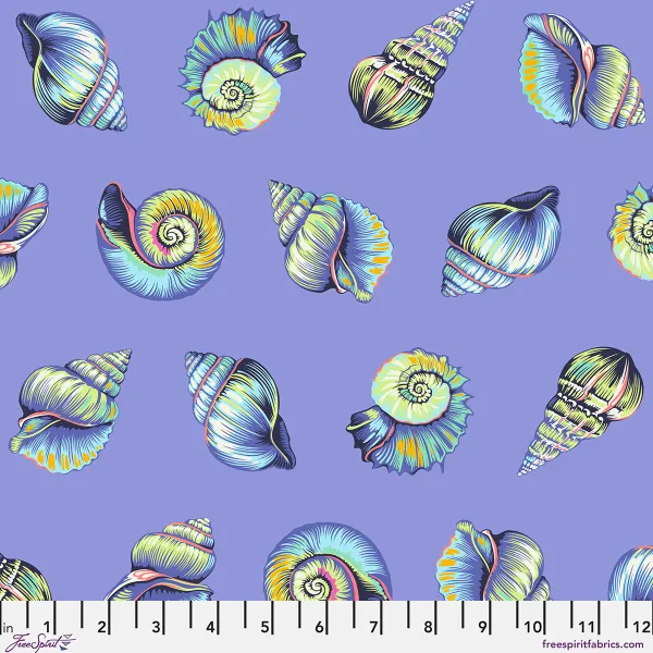 Tula Pink - "Flora Reef - Lil' Shelly - Marine"