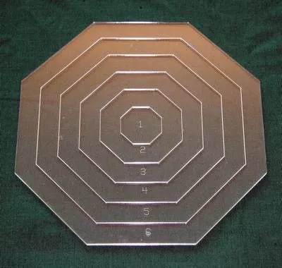 Set Acrylschablonen Octagon, Pretty & Useful Achteck 6-fach