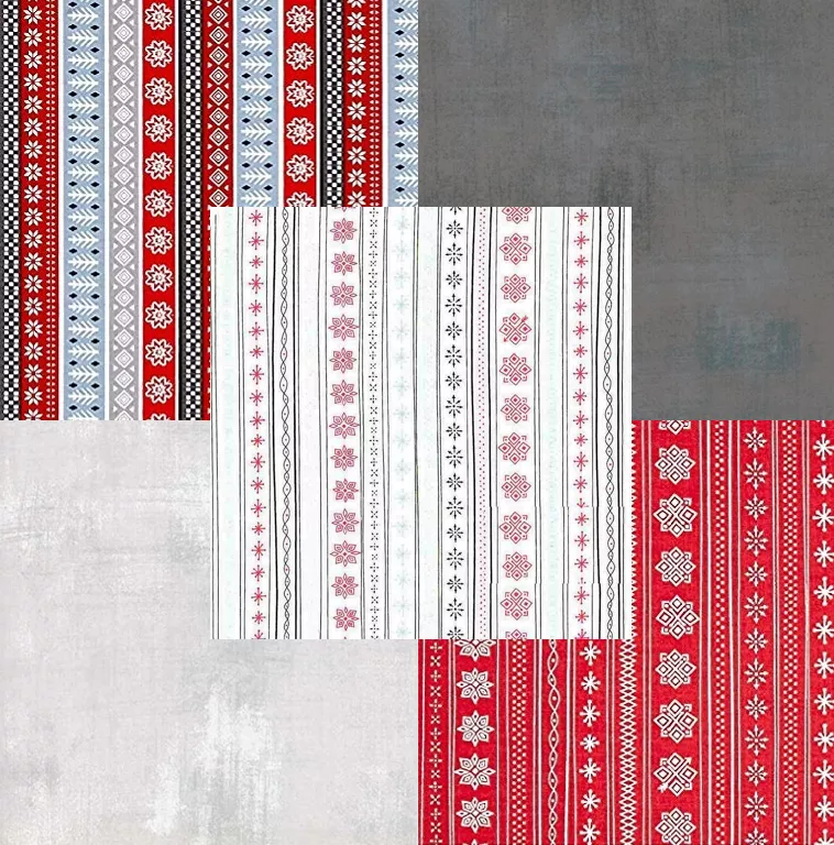 Fat Quarter Package (5 FQ) "Skandi Christmas"