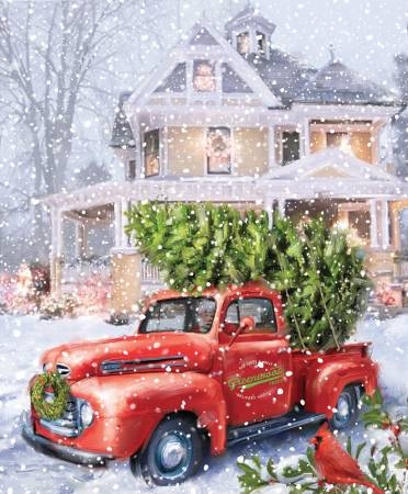 Panel Christmas Delivery Digitaldruck Paneel von Riley Blake - P10743R-DELIV