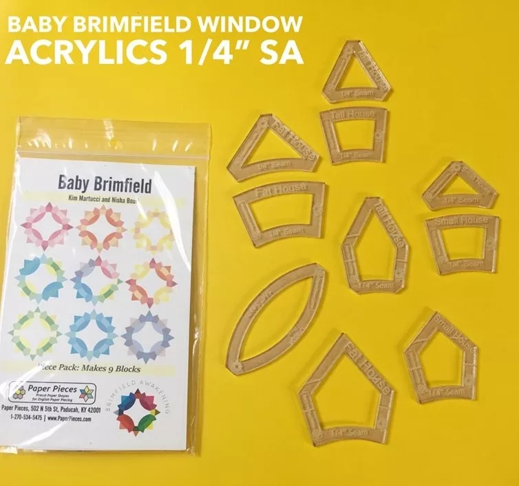 Komplettset Acryl UND Paper Pieces f. 9 Blcke Baby Brimfield Awakening ohne Kern, Durchmesser ca 17,8 m