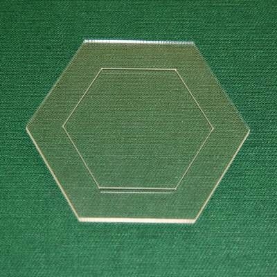 Acrylschablone Hexagon, Pretty & Useful Sechseck
