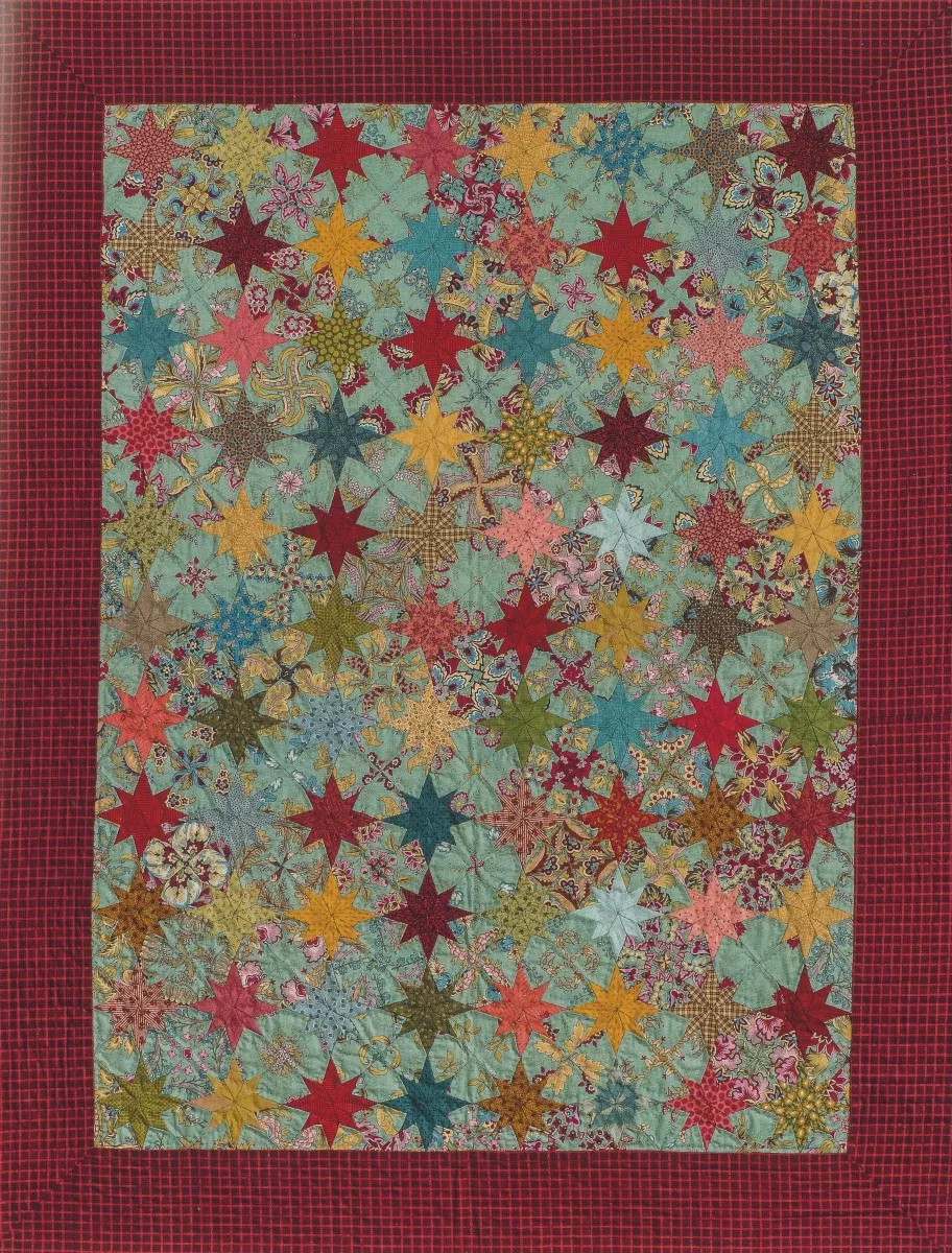 Komplettsatz Paper Pieces fr den Quilt The last Flowers after a hot summer aus Millefiori 4, ganzer Quilt