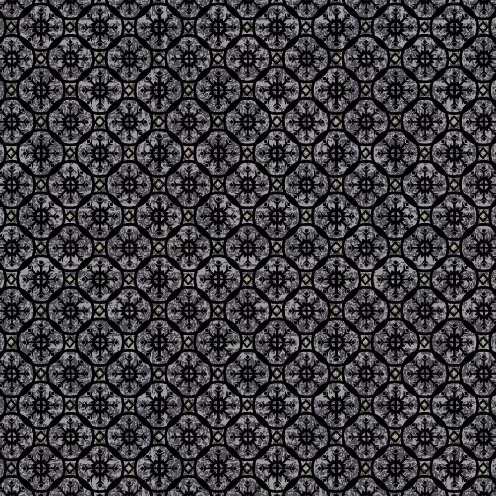 Stof, Gloria "Ornaments" black-grey-gold