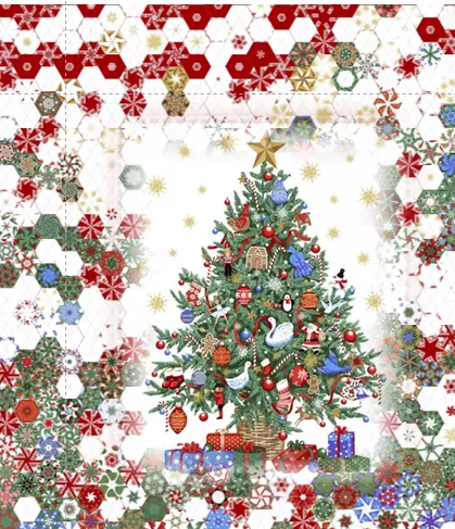 Stoffpaket: 7 Panels O Christmas Tree von Whistler Studios