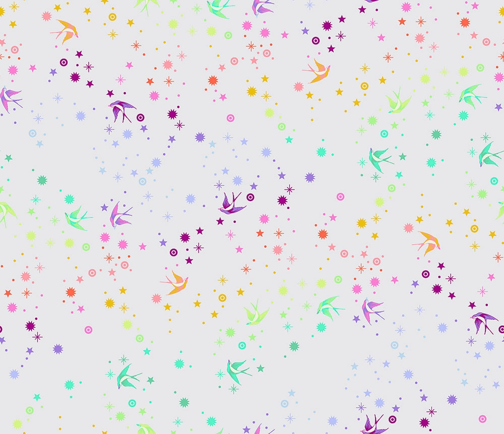 Tula Pink - "True Colors" Fairy Dust Whisper Quilt Backing 108" weit (ca. 274 cm breit)