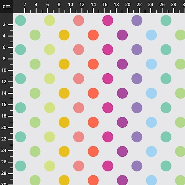 Tula Pink - Graywork - "Disco Poms" Whisper