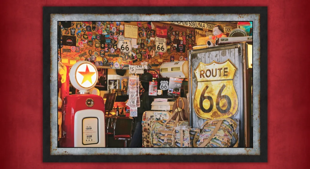 Paneel "Antique Shop Treaures - Route 66"
