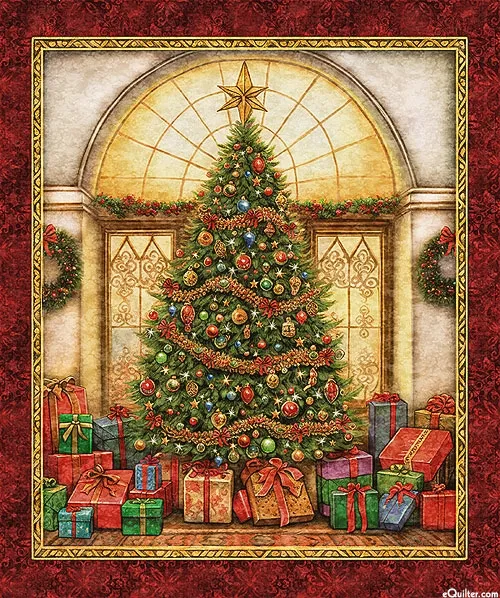 Panel "Wonderful Christmastime" Digitaldruck Paneel von Quilting Treasures