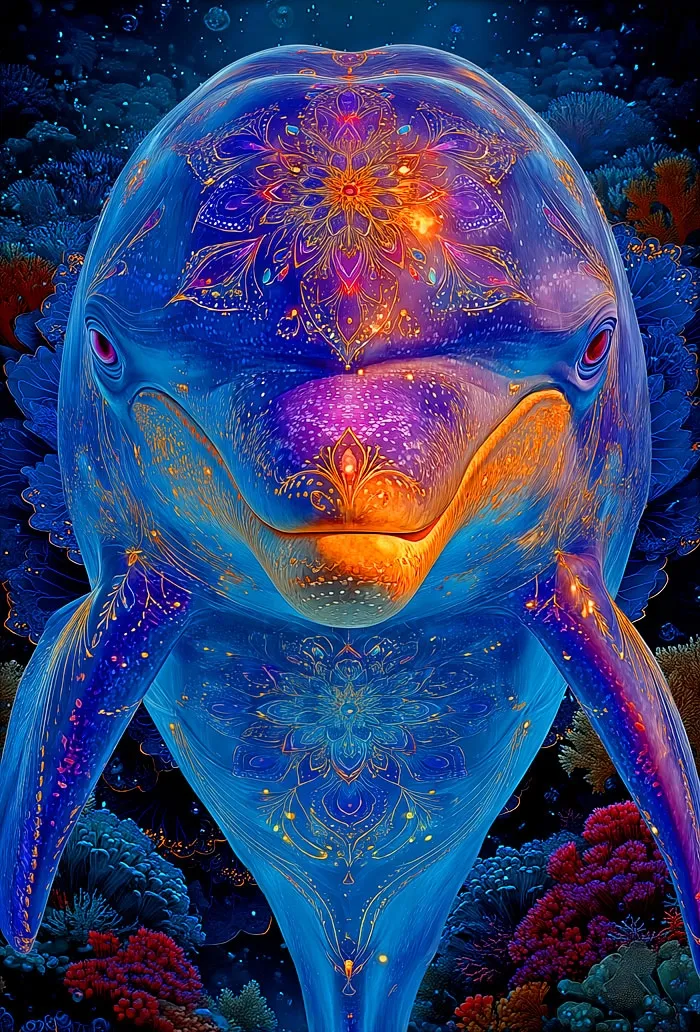 Paneel "Dazzling Dolphin" von Rubin Design