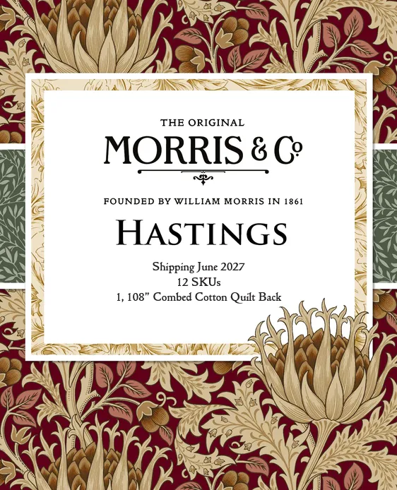 Fat Quarter Package (12 FQ) "Hastings", The Original Morris Co - JETZT VORBESTELLEN
